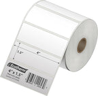 4" x 1.5" Thermal Labels | 4 Rolls | 3940 Labels | fits Zebra, Munbyn, Rollo, Godex, Arkscan, iDPRT, Offnova Thermal Label Printers and More | Blank White Adhesive Stickers by Ecotherm