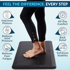 ComfiLife Anti Fatigue Floor Mat – 3/4 Inch Thick Kitchen Mats for Floor, Standing Desk Mat, Kitchen Rug – Comfort at Home, Office – Durable – Stain Resistant – Non-Slip Bottom (24" x 70", Black)