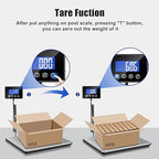 Shipping Scale, 660lbs Heavy Duty Digital Postal Scale for Packages, 0.35oz High Accurate Postage Scale for Small Business, Luggage, Home Use, Battery & Charging Cable Include