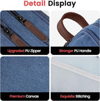 Sooez Large Pencil Case Pouch, Extra Big Pencil Pouch Pencil Bag with PU Handle & Zipper, Sturdy Pen Case with 3 Compartments, Aesthetic School College Supplies Organizer for Men Women Boys, Brown