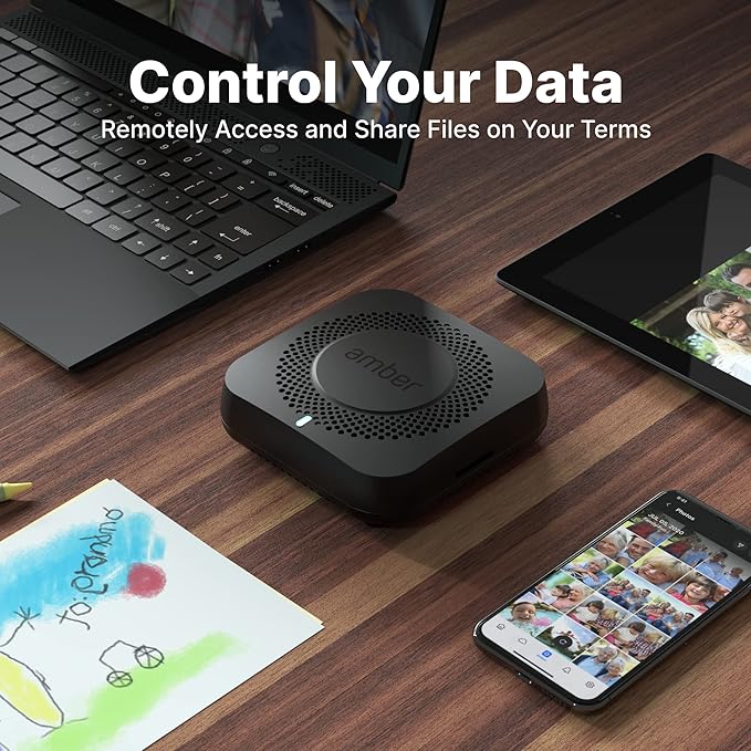 Smart Personal Cloud Storage Device Data and Media Files, Built-in 2TB High-Speed SSD with USB Storage, Plex and Home Assistant/iOS/Android/Windows/Mac Compatible