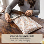 Poly Mailers 10x13 Inch 50 Pack Medium Shipping Bags Strong Thick Mailing Envelopes | Self Sealing Adhesive | Waterproof & Tear Resistant | Small Business Packaging for Clothing - Floral Dusty Pink