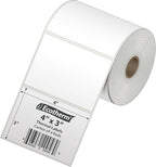 4" x 3" Thermal Labels | 4 Rolls | 2100 Labels | fits Zebra, Munbyn, Rollo, Godex, Arkscan, iDPRT, Offnova Thermal Label Printers and More | Blank White Adhesive Stickers by Ecotherm