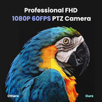 AI Auto Tracking PTZ Camera 3G-SDI/USB3.0/HDMI/LAN IP PoE Live Streaming 20X Optical and 8X Digital Zoom Camera 1080P 60FPS for Church Services Worship Education Events vMix OBS YouTube