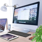 iClever BK10 Bluetooth Keyboard, Universal Bluetooth 5.1 Wireless Keyboard with Number Pad, Ergonomic Design, Multi-Device Compatibility, Stable Connection for Mac, iPad, iPhone, Android, Windows