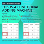 CATIGA 12 Digit Thermal Printing Calculator with Tape Print Out, Ink-Free Adding Machine, 5X Faster Quite at 8.0 LPS, Extra Large Fluorescent Display, Tax Calculation with Clock and Calendar, SP-2401