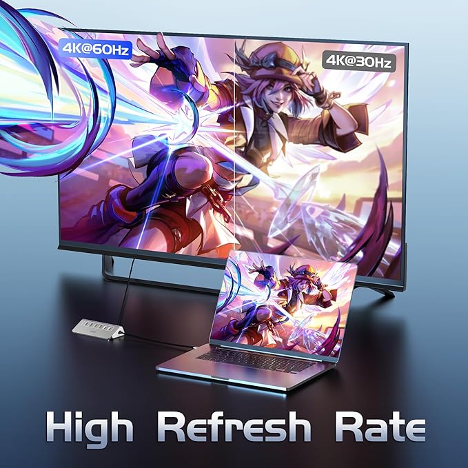 USB C Hub Ethernet, 10-in-1 USB Docking Station 10Gbps with 4K@60Hz HDMI, USB C and 2 USB A 3.2 Data, LAN, 2 USB A 2.0, PD 100W, SD/TF Ports, Powered USB Hub for Laptop, PC, iPhone 16/15, Mac