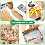 12"x300Ft Honeycomb Packing Paper & Bubble Wrap for Moving - FSC Certified Recyclable Packaging Kit with 40 Pcs Fragile Stickers & Safety Cutter (Eco-Friendly Heavy Duty Protection)