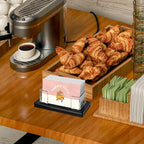 2Pack Acrylic Business Card Holder Black Enlarged Holds 120 Cards for Office/Exhibition/Restaurant Desk/Counter Display Name Card Organizer Stand