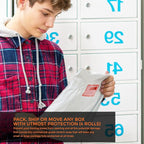 PackageZoom Poly Mailers 6x9 100 Pcs Self-Seal Shipping Envelopes For Businesses, Strong Adhesive Mailing Bags, Tear & Water-Resistant Protective Shipping Bags Light Grey