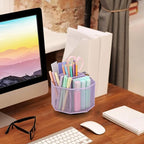 Exerz Desk Organiser/Mesh Desk Tidy Candy/Pen Holder/Multifunctional Organiser 360 Rotating