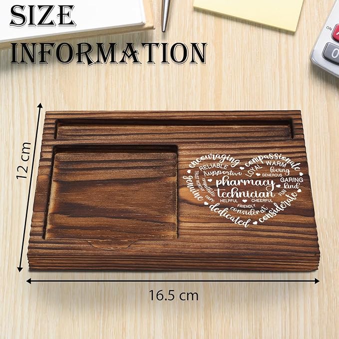 Pharmacy Technician Gift Sticky Note Holder, Appreciation Thank You Gifts for Pharmacy Technician Future Pharmacist Pharmacology Pharm Self-Stick Note Pad Holders Desk Organizer TZP23