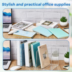 Suzile Clear Acrylic Magazine File Holder with Vertical Compartments Desk Organizer Book Rack for Desk Sorter Paper Folder Office Accessories(Clear,16.1 x 7.2 x 6.5 Inch)