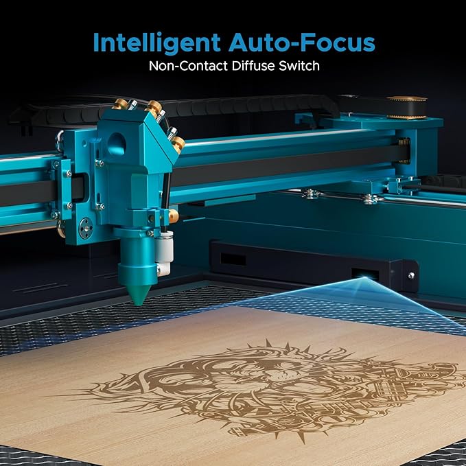 OMTech Pronto 100W CO2 Laser Engraver & Cutter with Water Chiller – 40"x24" Workspace, 1,000mm/s Speed, Autofocus, 2-Way Pass, Air Assist, for Wood, Acrylic & More