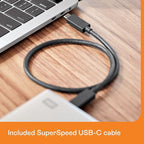 WD 5TB My Passport Ultra for Mac Silver, Portable External Hard Drive, backup software with defense against ransomware, and password protection, USB-C and USB 3.1 - WDBPMV0050BSL-WESN