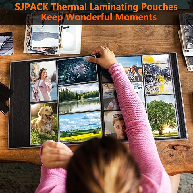 Thermal Laminating Pouches, 9 x 11.5 Inches Laminating Sheets, 3 mil Thick Laminate Sheets, 500 Pack,Clear
