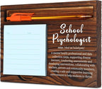 School Psychologist Gifts for Women, School Psychologist Office Gift, Thank You Gifts for School Psychologist, Funny Desk Signs for School Counseling Office Desk Self-Stick Note Pad Holders SD128