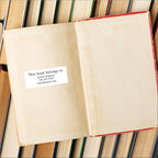 White Address Labels for Business - Personalized Return Address Labels, Custom Mailing Labels, Shipping Stickers for Envelopes and Packages (Serif Font)