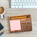 akeke Mental Health Gifts for Women, Little Reminders Office Sticky Note Holder, Positivity Recovery Self Care Encourage Gifts Desk Self-Stick Note Pad Holders GSH20