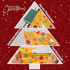 Christmas Poly Mailer - 12x15.5 Inch, Waterproof Shipping Bags - 50 Pcs, Tear-Resistant, Santa Claus Printed
