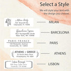 Personalized Return Address Labels - High Gloss Custom Mailing Labels on Sheets - Self-Adhesive Return Stickers for Envelopes with Crisp Printing Design (50-1000)