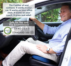 ComfiLife Gel Enhanced Seat Cushion – Office Chair Cushion – Non-Slip Gel & Memory Foam Coccyx Cushion for Tailbone Pain - Desk Chair Car Seat Cushion Driving - Sciatica & Back Pain Relief (Navy)