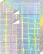 STARLIBOO Shipping Labels Stickers, 2"×4" Printable Holographic Mailing Labels for Laser/Inkjet Printing, Permanent Adhesive Sticker (Holographic Shiny)