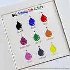 Custom Logo Self-Inking Stamp - Personalized Business Logo & Text Stamper | 5 Sizes | 7 Ink Color Options