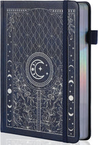 TIEFOSSI Bullet Dotted Journal Notebook, 160gsm 256 Numbered Thick Paper, A5 Hardcover Dotted Grid Diary for Women Men Work Writing, Bullet Dot Journaling, Drawing, 5.8 x 8.3 in