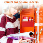 BEYGORM Magnetic Dry Erase Marker Holder for Whiteboard,Non-slip Acrylic Magnet Pen Holder for Fridge Refrigerator,Locker Organizer for Work,Locker Accessories,Pencil Cup for Desk(Red)