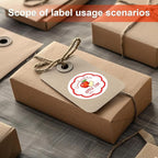 Methdic 1.5" Diameter High Visibility Printable Round Labels，Matte White，600 Customizable Blank Stickers