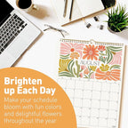 S&O Desert Garden Wall Calendar from July 2025-Dec 2026 - Tear-Off Monthly Calendar - 18 Month Academic Wall Planner - Hanging Organizer to Track Anniversaries & Appointments - 13.5"x10.5”in