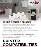 enKo 1 Roll 4" x 6" Direct Thermal 1000 Labels 3" Core - Address & Shipping Labels Compatible for Industrial Printer Zebra 220Xi4 ZT200 ZT400 ZT510 ZT600 Datamax NATO Intermec