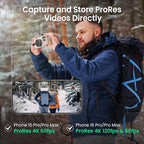 2TB Magnetic Portable SSD, External Solid State Drives with USB-C 3.2 Gen 2x2, Speed Up to 2000MB/s, Compact & Durable, Compatible with iPhone 15/16 Series and Other USB-C Devices, Black