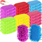 Sherr 24 Pcs Magnetic Whiteboard Eraser School Erase Erasers Microfiber Washable White Board Eraser for Chalk Classroom Home Office (Rainbow Colors)