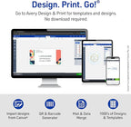 Avery Mailing Address Labels, Inkjet Printers, 10,000 Labels, 1/2 x 1-3/4, Permanent Adhesive, Easy Peel (5 Packs 8167)