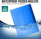 Levex - #0000 4" x 6" [5 Pack] Blue Poly Bubble Mailers, Padded Envelope Mailers, Packing Envelope & Mailing Bags for Shipping