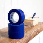 ABRO Blue Painters Tape 2 Inch Wide, 48mm x 55M, All Purpose Blue Tape, Temporary Labeling, Easy Tear, Clean Removal, Masking Tape Colored DIY or Pro - 3 Pack