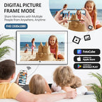 15.6 Inch Digital Calendar Chore Chart, Digital Picture frame,Smart Touchscreen Wall & Desk Electronic Calendar Family Planner for Seamless Scheduling/Organizing