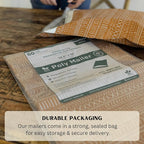 Poly Mailers 14.5x19 Inch 50 Pack Extra-Large Shipping Bags | Strong Thick Mailing Envelopes | Self-Adhesive | Waterproof & Tear Resistant | Small Business Packaging for Clothing - Boho Brown