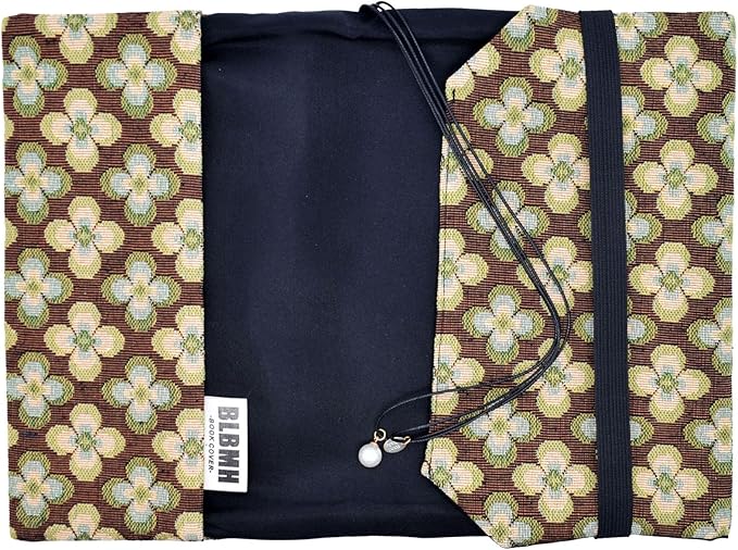 BLBMH Book Covers for Paperbacks Fit for 5.5x8.5 inch Adjustable Book Sleeve Cover for Women Over 15 Soft Cloth Protector for Bible Novels Notebook Journal - Vintage Flowers