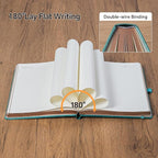 ZXHQ A5 360 Pages Lined Journal for Women, Tree of Life Design, with Pen, Fine Inner Pocket, Seagreen