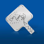 Flipside Products Rectangular Dry Erase Answer Paddles, Auction, Handheld Whiteboard, Handle Response Board, Classroom Dry Erase, Pack of 24