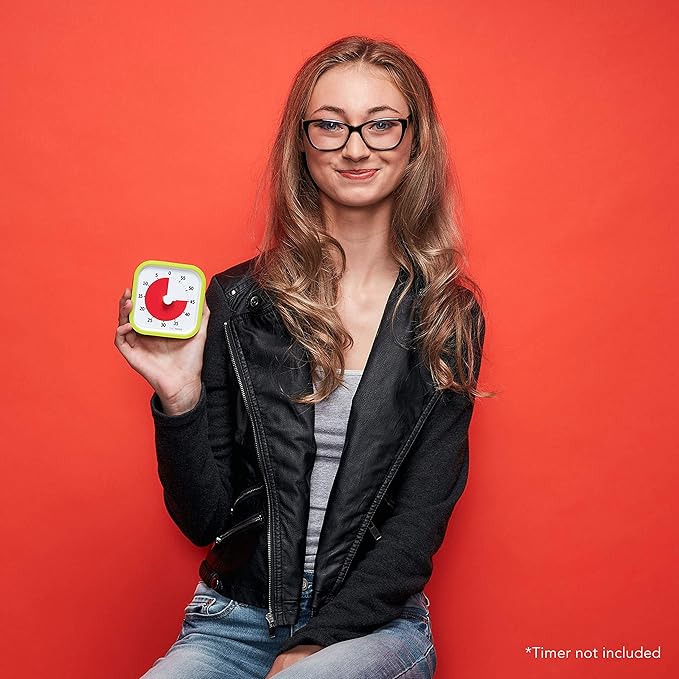 TIME TIMER Soft Silicone Removable Cover - Compatible with MOD Visual Timer - for Classroom Learning, Elementary Teachers Desk Clock, Homeschool Study Tool and Office Meetings (Lime Green)