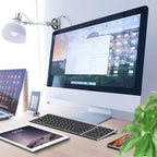 iClever BK10 Bluetooth Keyboard, Universal Bluetooth 5.1 Wireless Keyboard with Number Pad, Ergonomic Design, Multi-Device Compatibility, Stable Connection for Mac, iPad, iPhone, Android, Windows