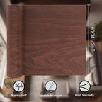 GSCIT Club Cherry Wallpaper, 24 inch X 25ft Self Adhesive Wood Grain Repair Tape Patch for Tables, Chairs, Baseboards, Doors, Windows, Floors, Handicraft DIY.