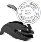 MaxMark Notary Seal Round Embosser for South Carolina State - Includes Gold Burst Seal Labels (50 Count)