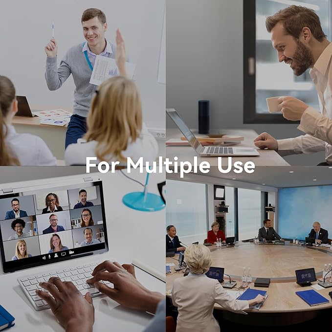 Tenveo PTZ Conference Camera 3X Optical Zoom FHD 1080P 60FPS, 114° Wide View Angel USB3.0/HDMI/RS485/RS232 PTZ Camera for Video Conferencing Church Services Online Education Zoom OBS Teams