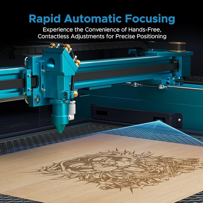 OMTech 60W CO2 Laser Engraver, 28"x20" Laser Engraving Machine with Autofocus 2 Way Pass-Throughs Built-in Air Assist, Commercial Laser Cutting Etching Machine for Wood Glass Acrylic Leather More