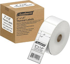 2" x 1.5" Thermal Labels | 6 Rolls | 8220 Labels | fits Zebra, Munbyn, Rollo, Godex, Arkscan, iDPRT, Offnova Thermal Label Printers and More | Blank White Adhesive Stickers by Ecotherm